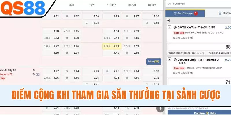 Điểm cộng khi tham gia săn thưởng tại sảnh cược